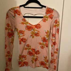 Flower Long Sleeve Shirt